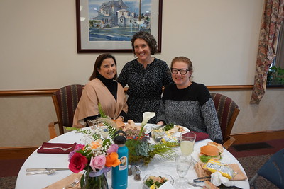 Bethany Welch smiles with guests