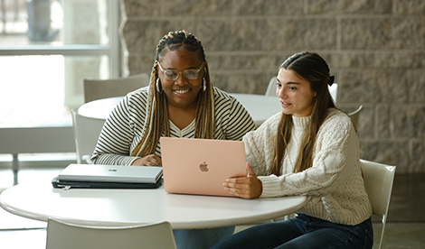 Students study.