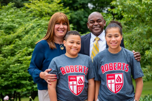 Dr. Hayles, his wife, Maryann, and their children, Stephen and Savannah.