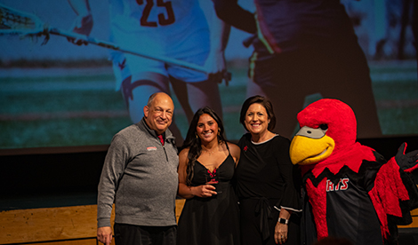 Ella Dossier, Bob Segave, President Porterfield, and Reggie