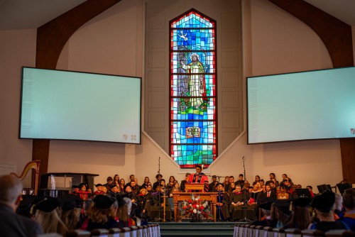 The sanctuary at inauguration.