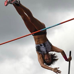 Jenn Suhr pole vaults