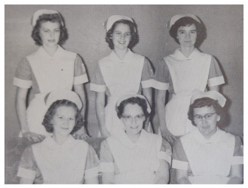 Roberts' School of Nursing first graduating class.