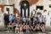 Group of students in front of wall in Puerto Rico